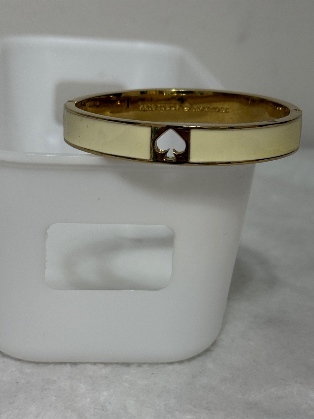 Kate Spade Bracelet, mild yellow with signature heart